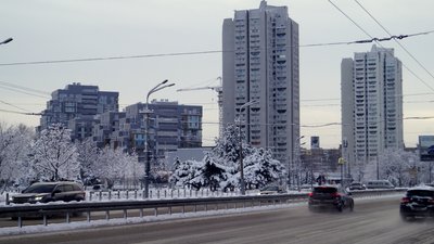 Дніпро після нічного снігопаду. Фоторепортаж Дніпро після нічного снігопаду. Фоторепортаж