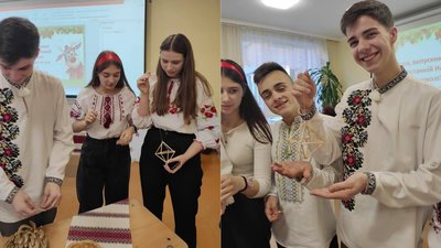 На Рівненщині ліцеїсти створили виставку дідухів На Рівненщині ліцеїсти створили виставку дідухів
