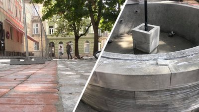 У Львові на оновленій площі Коліївщини облаштували фонтан