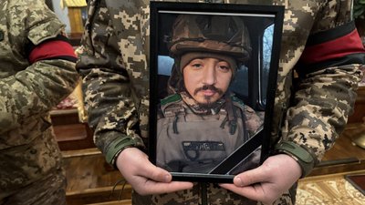 Поховання Миколи Колесника