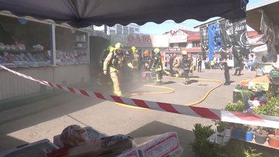 В ДСНС назвали ймовірні причини пожежі на центральному ринку в Рівному, де загинуло дві людини