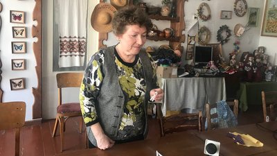 Керівниця гуртка народних ремесел “Дивосвіт” Галина Джус