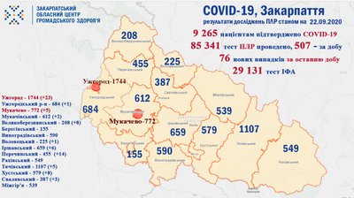 COVID-19 на Закарпатті за добу підтвердили у 3 медичних працівників та 8 дітей COVID-19 на Закарпатті за добу підтвердили у 3 медичних працівників та 8 дітей