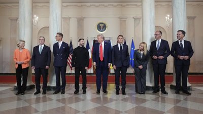 Європейські лідери у Білому домі 18 серпня
