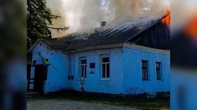 Пожежа в сільській раді на Буковині