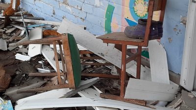 Російські обстріли та окупація зруйнували Киселівський ліцей, що на Миколаївщині Російські обстріли та окупація зруйнували Киселівський ліцей, що на Миколаївщині