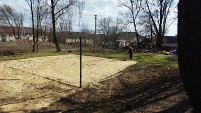Волейбольний майданчик у селі Мшанець