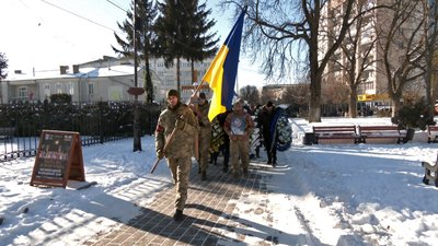 Прощання з загиблим Віталієм Майсузенком з Луцька