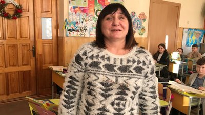 вчителька Надія Лоджук