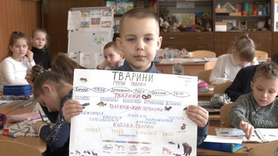 "На крилах успіху": третьокласники черкаської школи на уроках захищають проєкти "На крилах успіху": третьокласники черкаської школи на уроках захищають проєкти