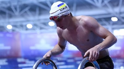 Юрій Ковальчук під час змагання з п'ятиборства на чемпіонаті Європи-2026