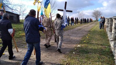 Прощання з військовим Володимиром Матевощуком