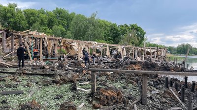 Наслідки подвійного удару "Іскандерами" по Черкаській Лозовій на Харківщині