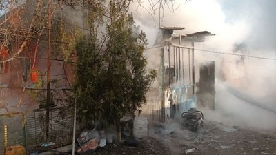 Пожежі на Запоріжжі через обстріли 8 березня 2024