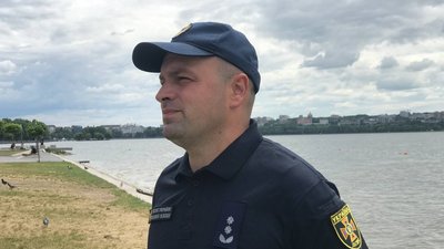 Тернопільські рятувальники провели навчання на водоймі Тернопільські рятувальники провели навчання на водоймі