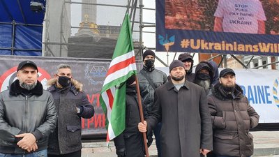 У Києві влаштували акцію проти агресії РФ та ініціювали міжнародний трибунал над Путіним У Києві влаштували акцію проти агресії РФ та ініціювали міжнародний трибунал над Путіним