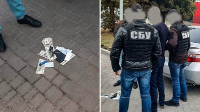 Затримали підозрюваного 1 жовтня під час отримання хабаря Затримали підозрюваного 1 жовтня під час отримання хабаря