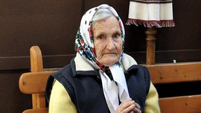 Ювілярка Ганна Мороз, іменинниця, сто років, свято, Івано-Франківщина, церква