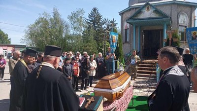 Похорон бійця Павла Мізоцького, Борсуківська громада