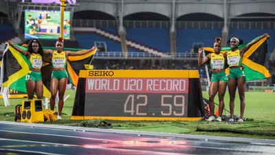 Ямайка в естафеті встановила другий світовий рекорд чемпіонату світу-2022 U20 з легкої атлетики: відео