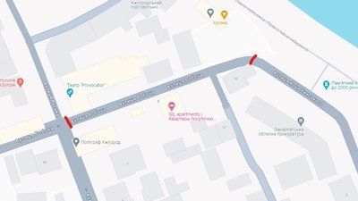 В Ужгороді тимчасово перекриють проїзд вулицею Робоча: у чому причина