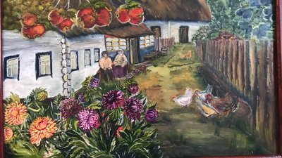 картини, художниця, мистецтво, хвороба, малювання