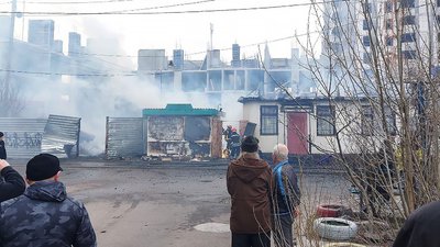 У Черкасах горів кіоск, причини займання встановлюють