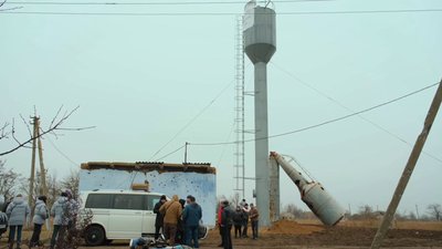 Водонапірна вежа у селищі Киселівка.