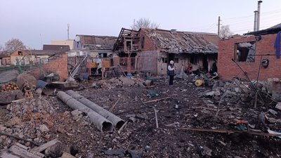 Зруйновані будинки в Золочеві вналідок удару РФ