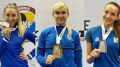 Три спортсменки з Одещини стали чемпіонками з карате в Баку