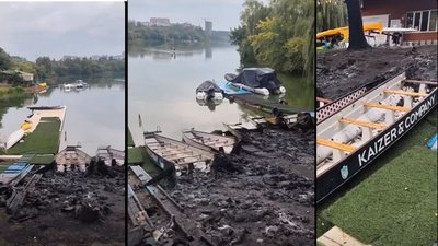 Житомир, човни «Дракон», підпал, поліція, Гідропарк