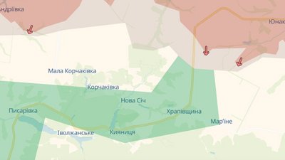 Мапа DeepState, 29 серпня 2026 року, Храпівщина