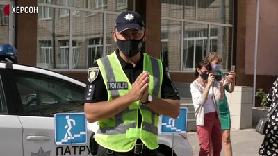 Херсонським школярам розповіли про поведінку на дорозі