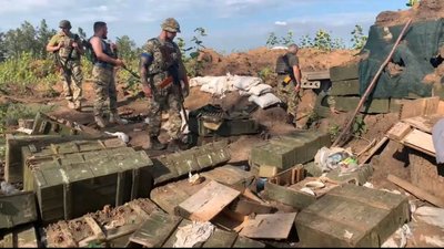 Голова громади показав знищену російську техніку на Дергачівщині