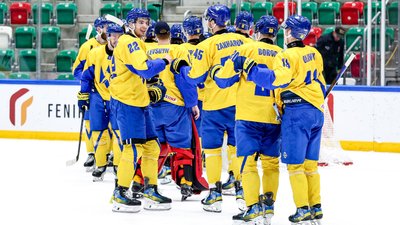 Збірна України з хокею у матчі проти Франції на чемпіонаті світу