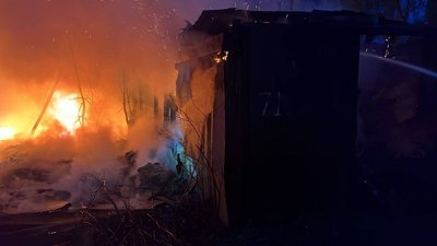 Пожежа в гаражному кооперативі