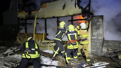 На Черкащині у новорічну ніч згоріла дача