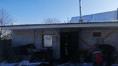 Загоряння оздоблення лазні у Запоріжжі, 21 січня