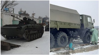 "Лікування" машин з передової. Як на Луганщині ремонтують техніку для військових
