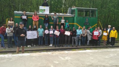 На підтримку Луцької дитячої залізниці влаштували акцію. Що лучанам відповіли в "Укрзалізниці"