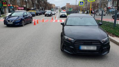 Місце ДТП на проспекті Науки в Харкові, 14 квітня 2026 року