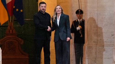 Джорджія Мелоні, Володимир Зеленський