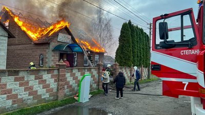 Пожежа в магазині-кафе "Мрія" на Рівненщині