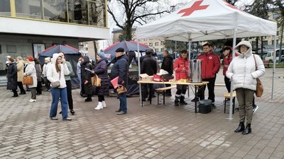 Волинь, Мобільна амбулаторія у центрі Луцька