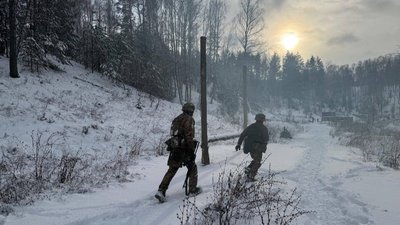 Військові 144 окремої піхотної бригади, військові, зима, фронт