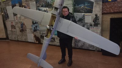 російський безпілотник, музей, інсталяція