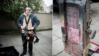 "Україні потрібна допомога, не співчуття": у Вільнюсі відкрили мурал "Незламна" з запорізькою волонтеркою