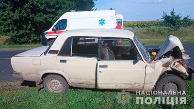 На Полтавщині в аварії травмувалася дитина На Полтавщині в аварії травмувалася дитина