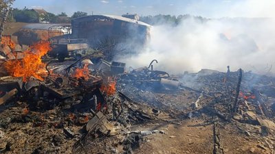 Запорізький район, пожежа, ДСНС, травмований, опіки, госпіталізація, житлова забудова