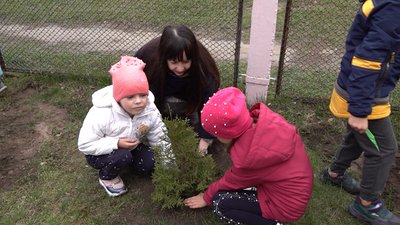 У дитячому садку на Черкащині висадили дерева